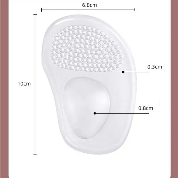Semelles orthopédiques avec coussin en gel de silicone souple