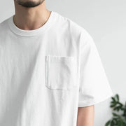 Jorven - Lockeres T-Shirt mit Brusttasche