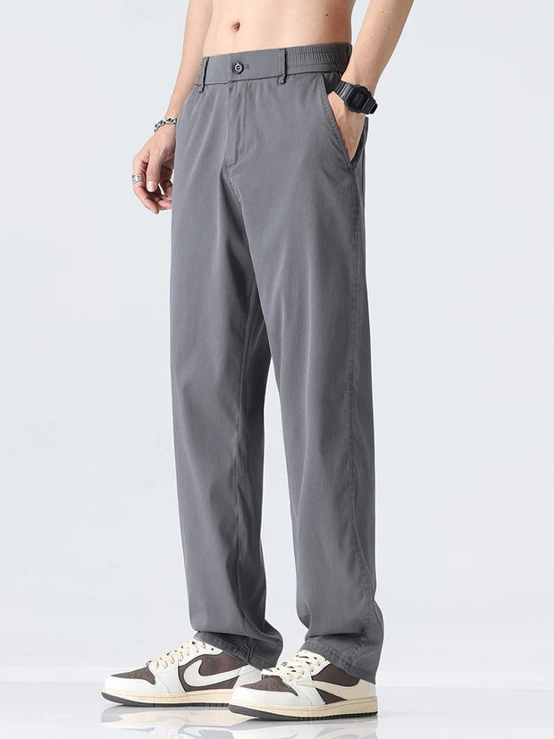 Adelheid - Lockere Baumwollhose mit elastischem Bund