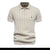 Jorven - Strukturiertes Poloshirt mit Retro-Streifen