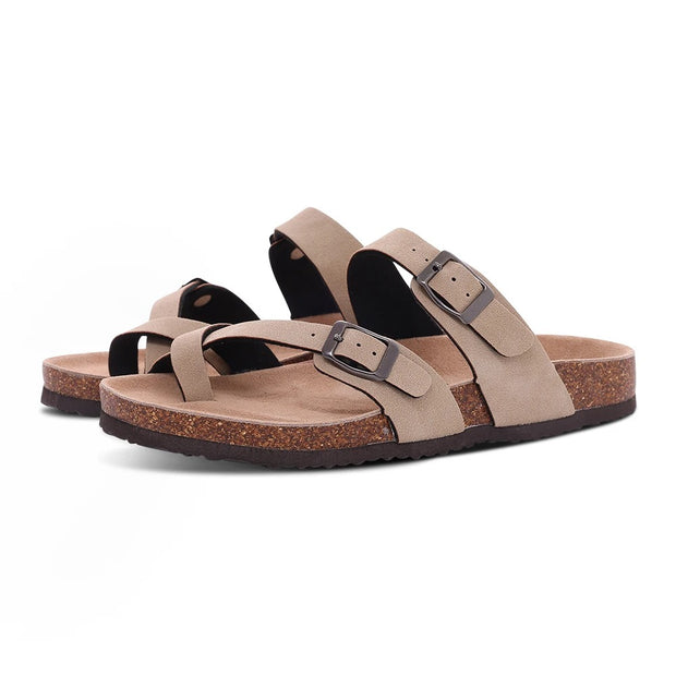 Giselotte - Korksandalen mit zwei Riemenvarianten