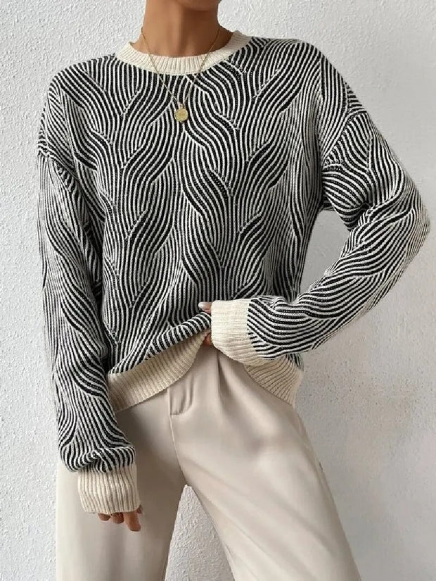 Luisa - Entspannter Pullover mit abstraktem Muster