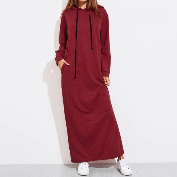 Alexander - Lässiges Maxi-Kleid mit Kapuze