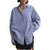 Carwena - Chemisier rayé décontracté au look oversize