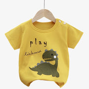 Patrick - T-shirts d'été à manches courtes pour bébé, 100 % coton