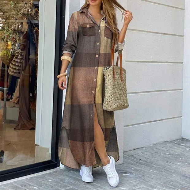 Magdalena – Robe chemise en jean décontractée