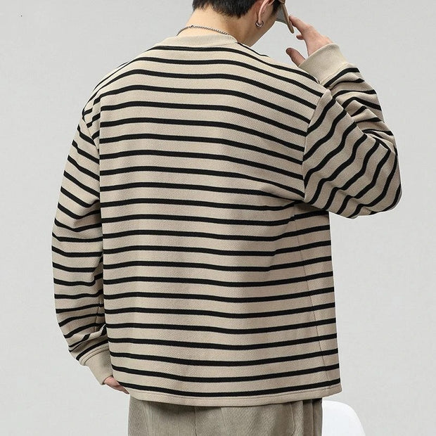 Dietrich - Chemise rayée à manches longues avec poche utilitaire