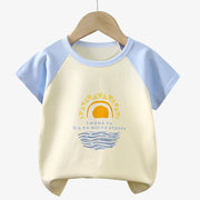Patrick - T-shirts d'été à manches courtes pour bébé, 100 % coton