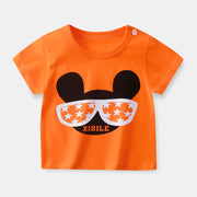 Patrick - T-shirts d'été à manches courtes pour bébé, 100 % coton