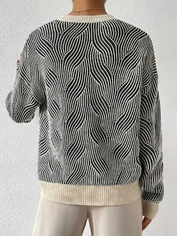 Luisa - Entspannter Pullover mit abstraktem Muster
