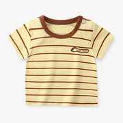 Patrick - T-shirts d'été à manches courtes pour bébé, 100 % coton