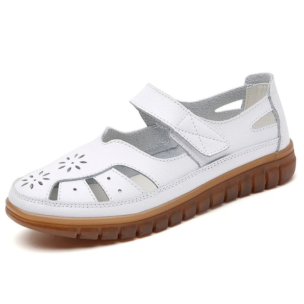 Korvalie - Bequeme Sommerschuhe mit Klettverschluss