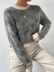 Luisa - Entspannter Pullover mit abstraktem Muster
