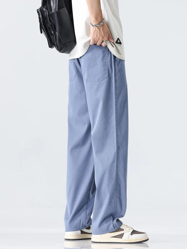 Adelheid - Lockere Baumwollhose mit elastischem Bund