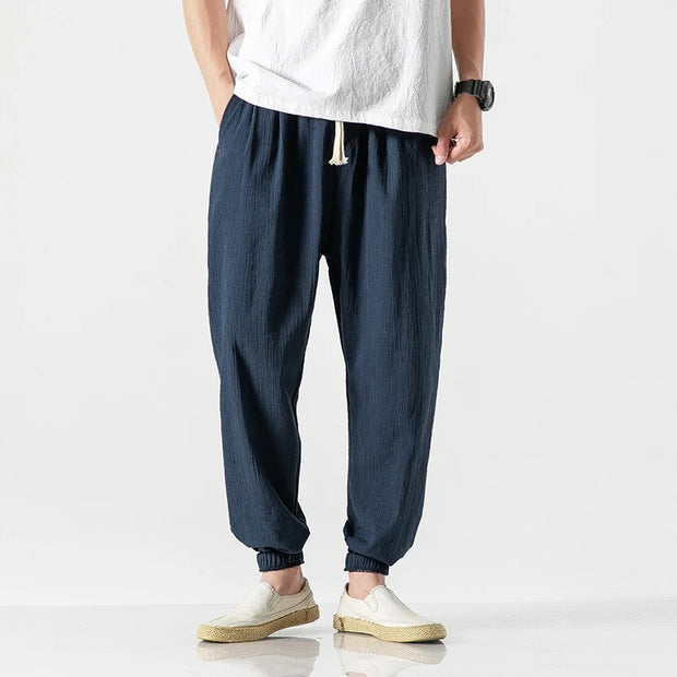 Jorven - Bequeme Freizeithose mit elastischen Bündchen