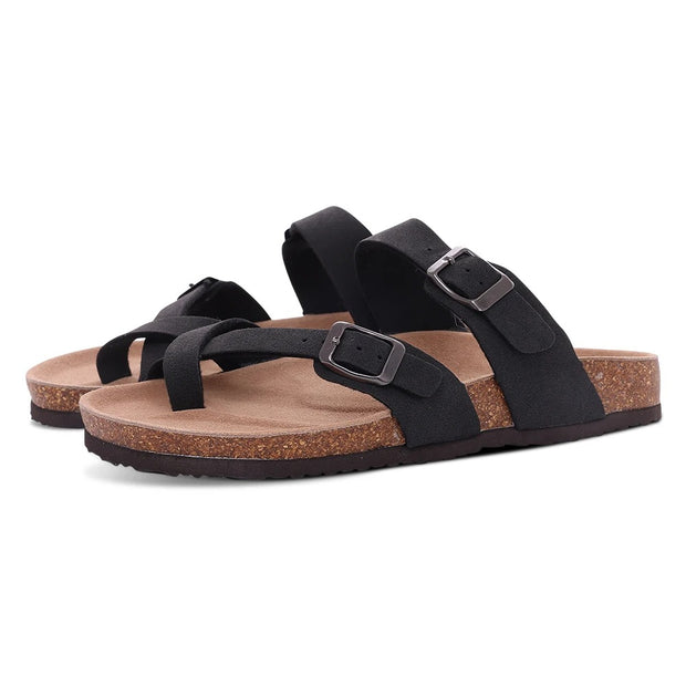 Giselotte - Korksandalen mit zwei Riemenvarianten