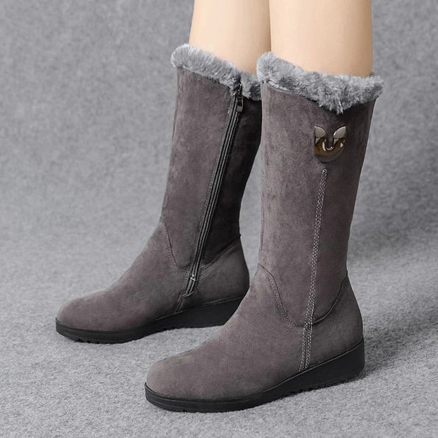 Adolf – Kuschelige Winterstiefel mit Fellkragen