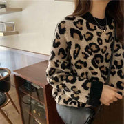 Edeltraud - Gemütlicher Pullover mit Leopardenmuster