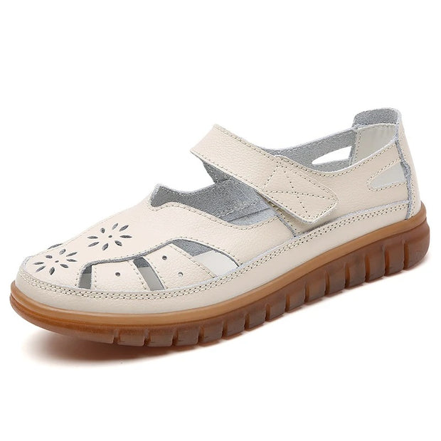 Korvalie - Bequeme Sommerschuhe mit Klettverschluss