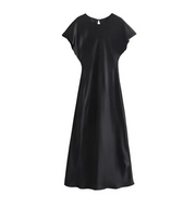 Lena - Robe midi élégante en satin