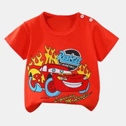 Patrick - T-shirts d'été à manches courtes pour bébé, 100 % coton