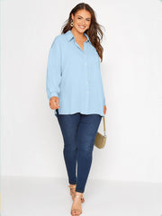 Alessia – Luftige Hemdbluse mit Oversize-Schnitt