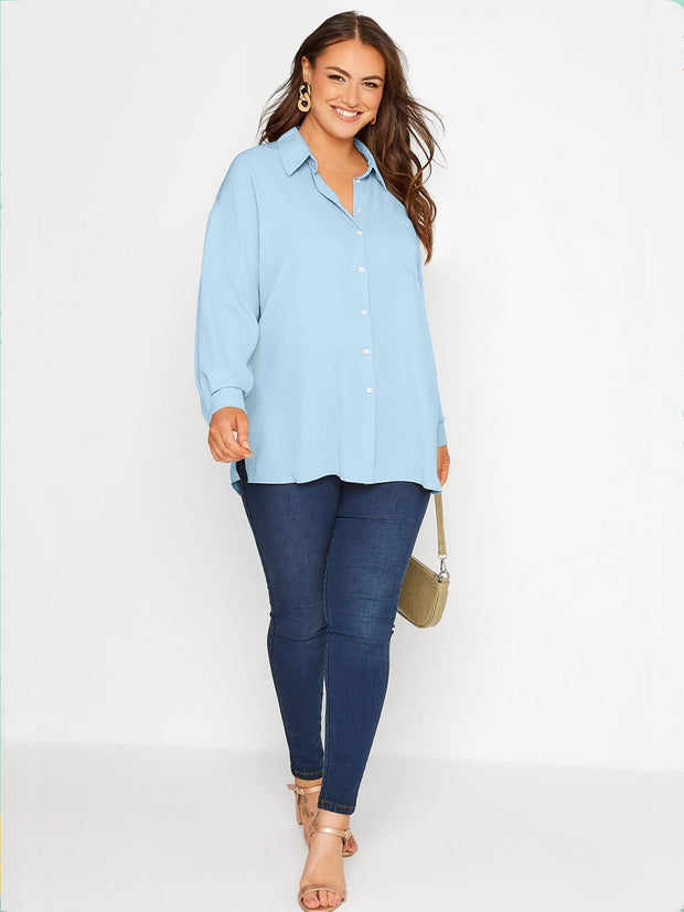 Alessia – Luftige Hemdbluse mit Oversize-Schnitt