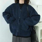 Gisela - Flauschige Cardigan-Jacke