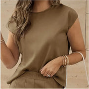 Magdalena – Ensemble deux pièces élégant avec un pantalon large et un t-shirt