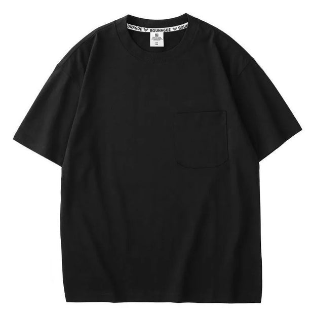 Jorven - Lockeres T-Shirt mit Brusttasche