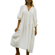 Alessia – Lockeres Boho-Kleid mit V-Ausschnitt