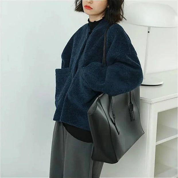 Gisela - Flauschige Cardigan-Jacke