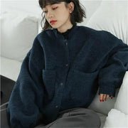 Gisela - Flauschige Cardigan-Jacke