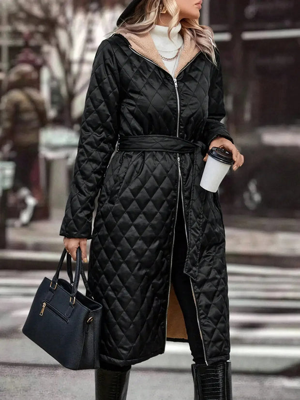 Emma - manteau matelassé à capuche