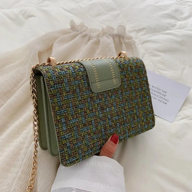 Corina - Sac bandoulière en lin/coton