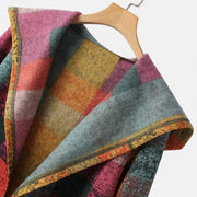Emma - Manteau à capuche à carreaux