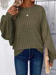 Magdalena – Kuscheliger Strickpullover mit Ballonärmeln