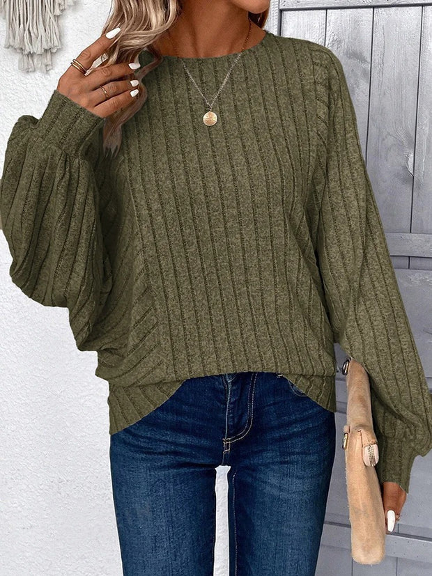 Magdalena – Kuscheliger Strickpullover mit Ballonärmeln