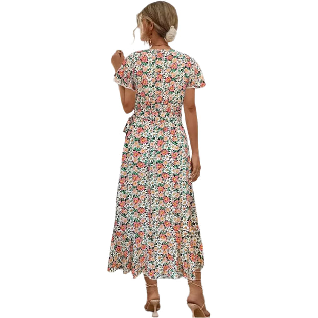 Liselotte – Robe portefeuille élégante à volants