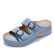 Korvalie - Komfortsandalen mit Doppelriemen und Schnalle