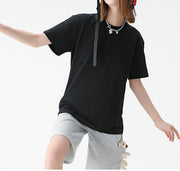 Jorven - Lockeres T-Shirt mit Brusttasche