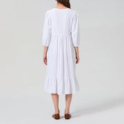 Alessia – Lockeres Boho-Kleid mit V-Ausschnitt