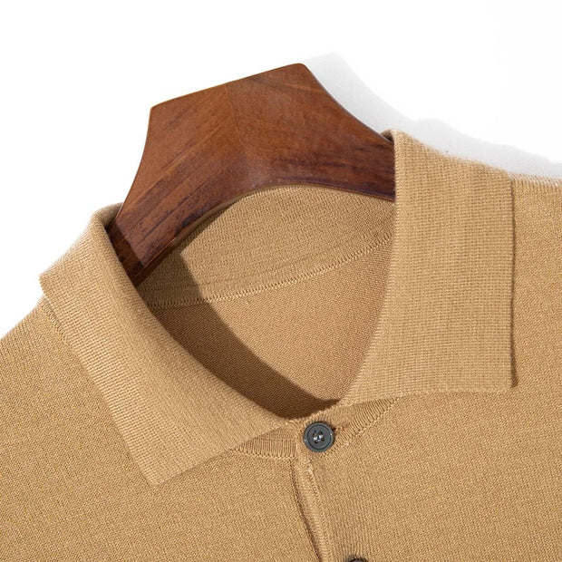 Jorven - Klassisches Poloshirt mit Knopfleiste