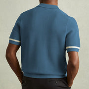 Darnulf - Luftiges Strick-Poloshirt mit Knopfleiste