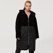 Alexander - Steppmantel mit Sherpa-Fleece und Kapuze