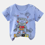 Patrick - T-shirts d'été à manches courtes pour bébé, 100 % coton