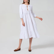 Alessia – Lockeres Boho-Kleid mit V-Ausschnitt