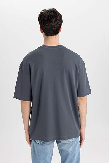 Jorven - Lockeres T-Shirt mit Brusttasche