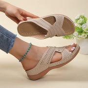 Korvalie - Komfort-Sandalen mit Zierperforation