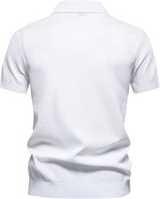 Jorven - Strukturiertes Poloshirt mit Retro-Streifen